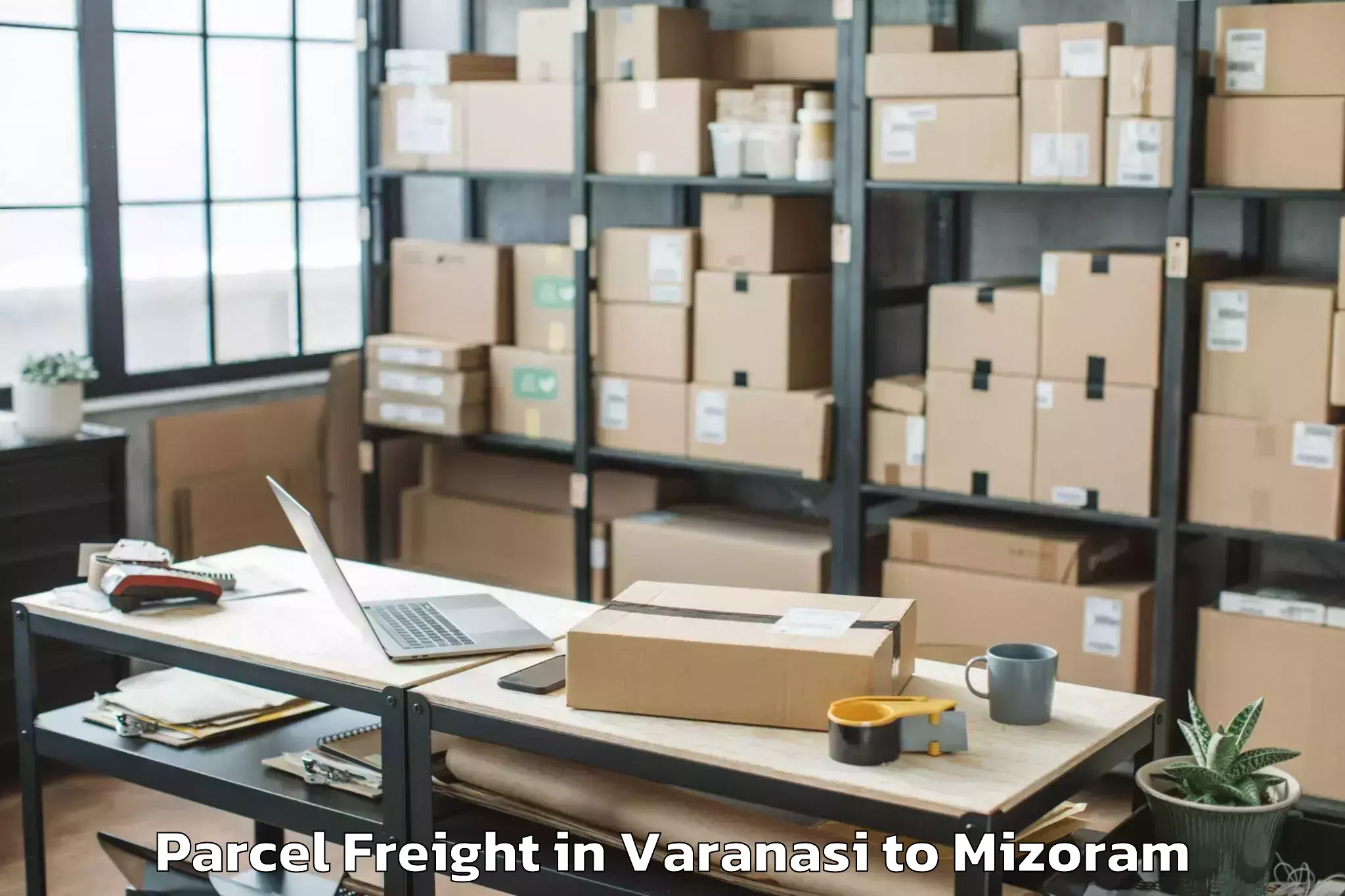 Book Your Varanasi to Kolasib Parcel Freight Today